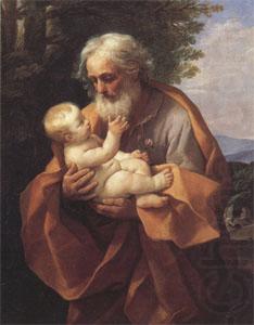 Joseph with the christ child in His Arms (san 05), Guido Reni